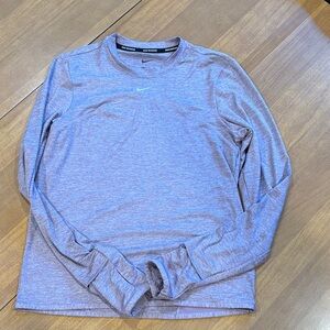 Nike Women's Heather Gray Long Sleeve Tee